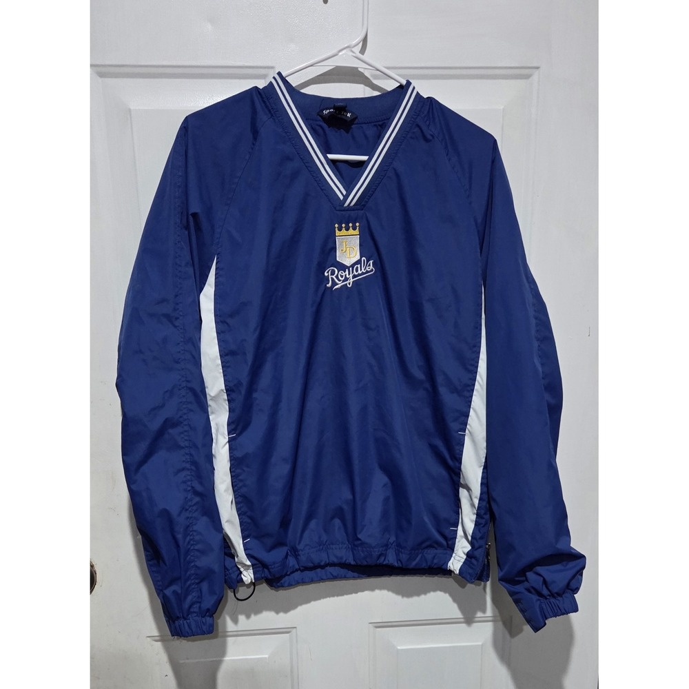 Sport Tek Blue Royals MLB Pullover Lined Windbreaker JD Men S